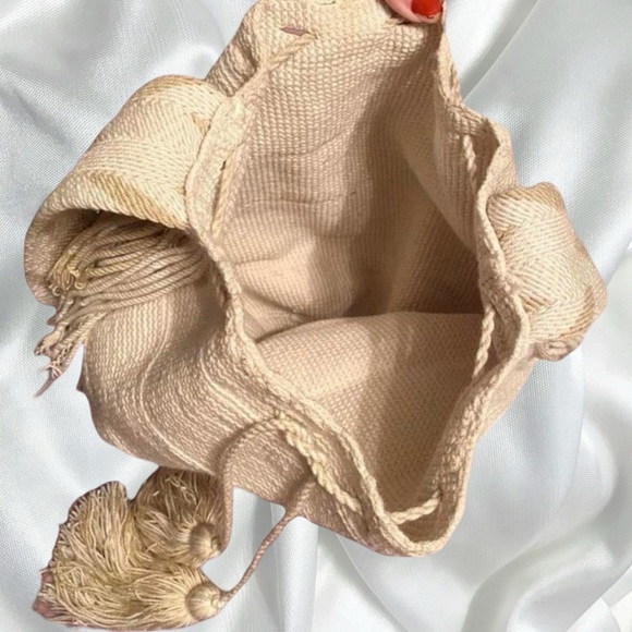 Cottagecore macrame bucket bag - Picture 3 of 3